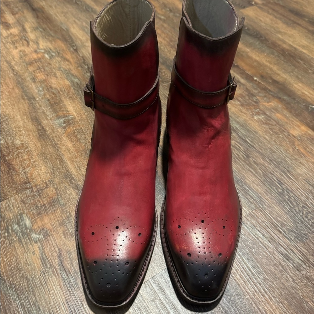 Oxblood color Handmade Boots